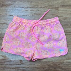 Vineyard Vines Pink Fish Print Athletic Shorts